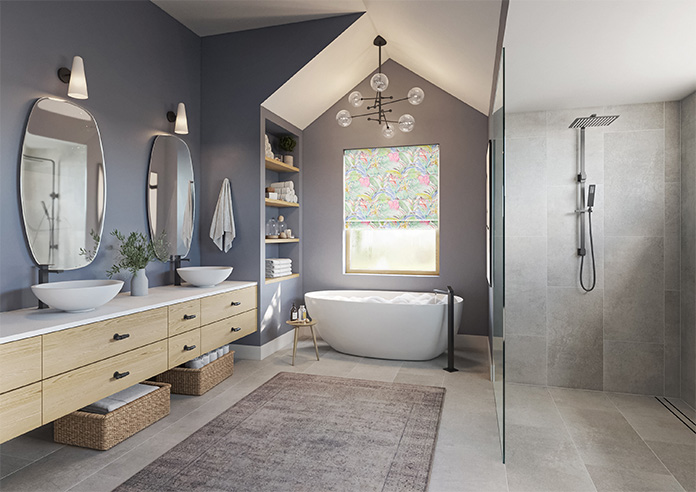 Los Angeles Velvet, Fruit Salad - Twist&Fit Roman Blind - Image 6